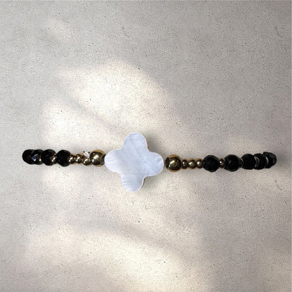 BRACELET CROIX NACRÉE